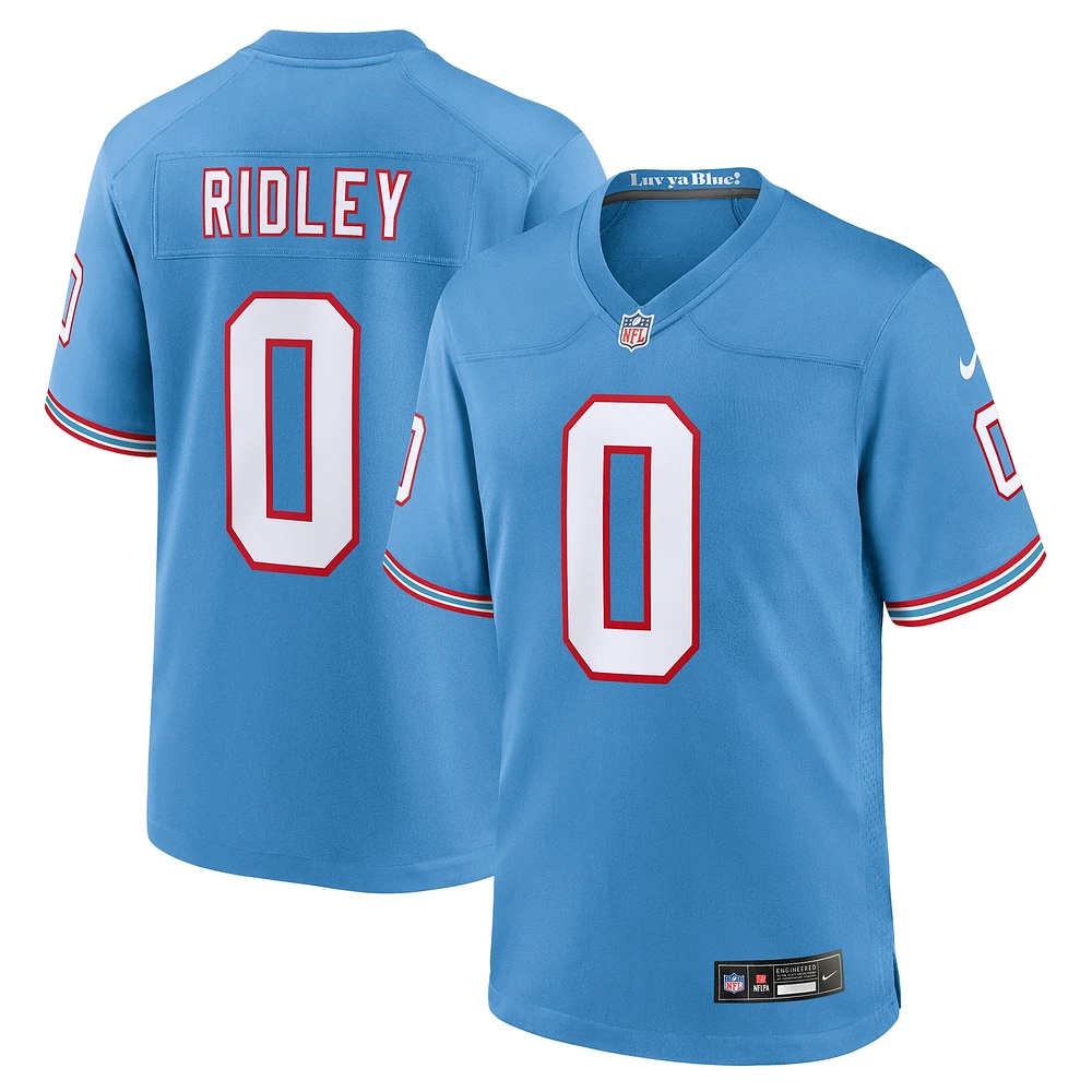 Maillot de jeu alternatif Nike Calvin Ridley bleu clair Tennessee Titans pour jeunes