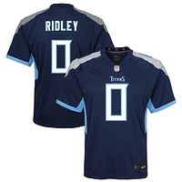 Maillot de match Nike Calvin Ridley bleu marine des Titans du Tennessee pour jeunes