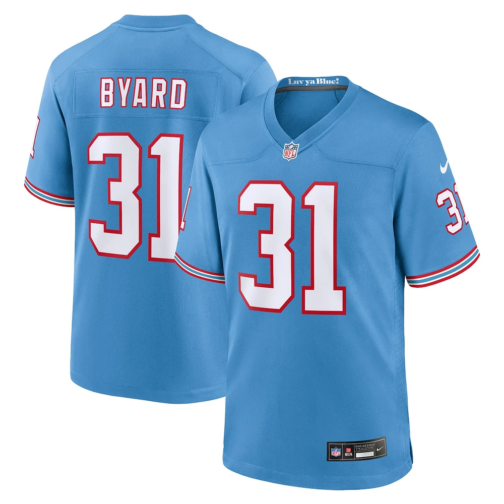 Maillot de match Nike Kevin Byard pour jeunes des Titans du Tennessee, bleu clair