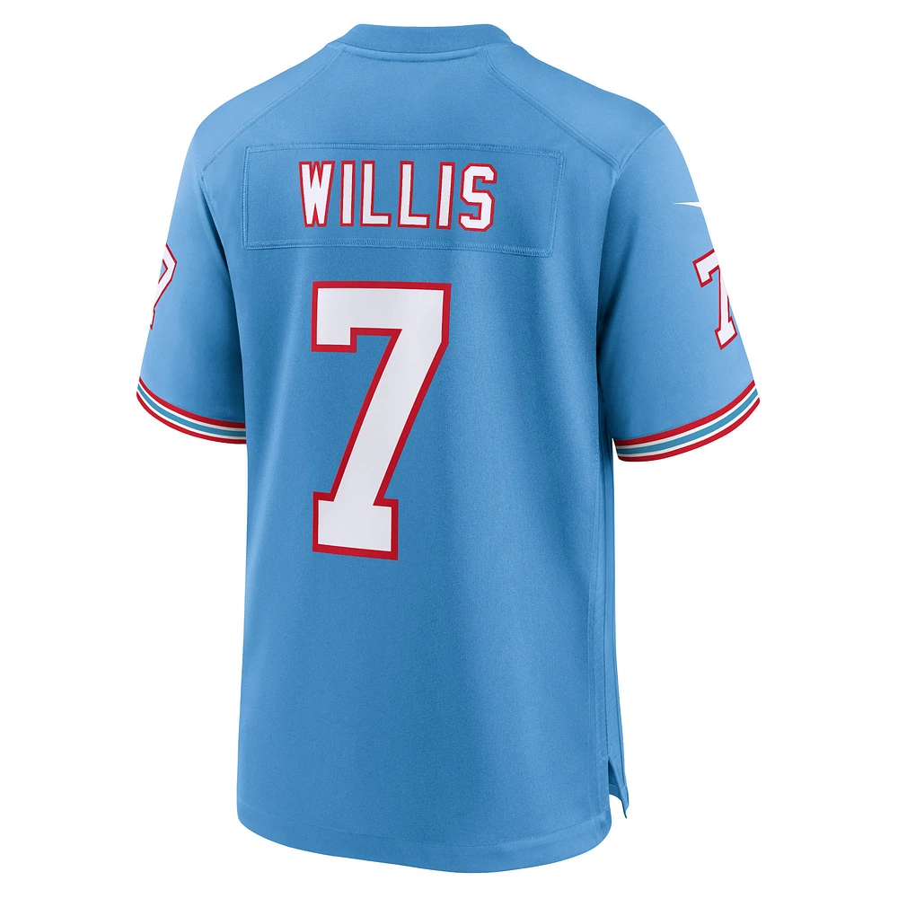 Youth Nike Malik Willis Light Blue Tennessee Titans Game Jersey