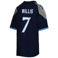 Maillot de match Nike Malik Willis pour jeunes des Titans du Tennessee