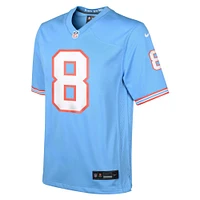 Maillot de jeu Nike Will Levis bleu clair Tennessee Titans Oilers Throwback ALT2 Player Game pour jeune