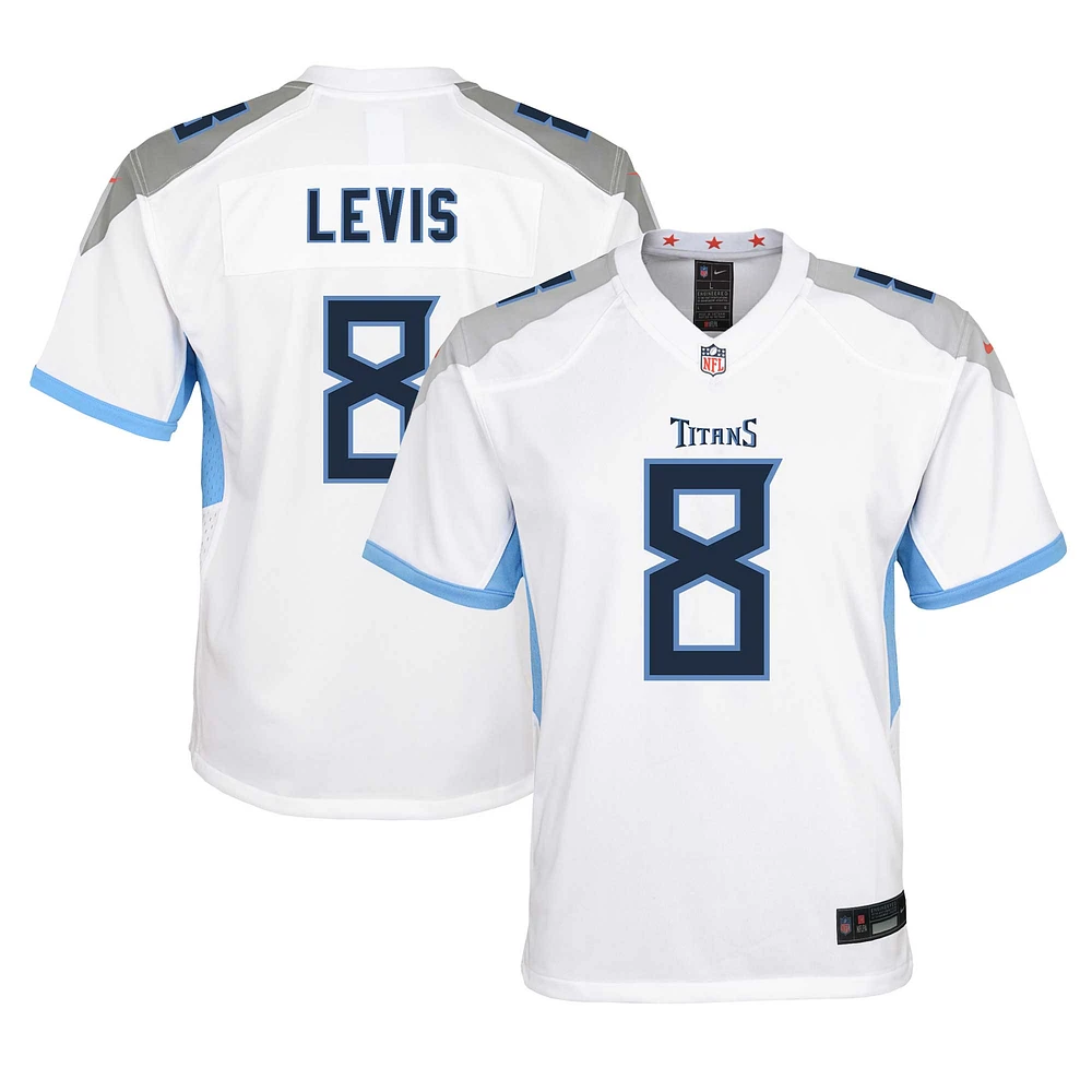 Youth Nike Will Levis White Tennessee Titans Game Jersey