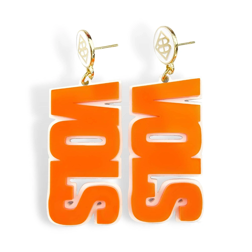 Brianna Cannon Tennessee Volunteers Boucles d'oreilles avec grand mot