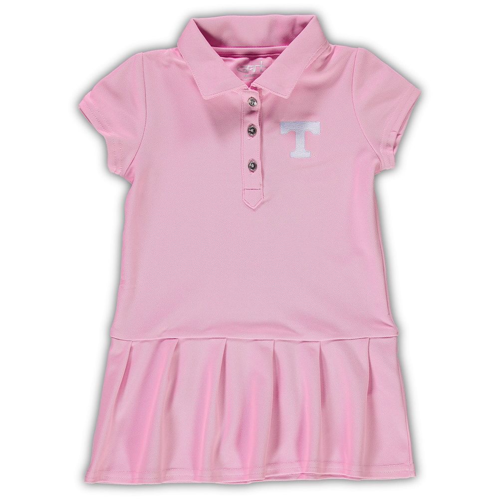 Girls Toddler Garb Pink Tennessee Volunteers Caroline Cap Sleeve Polo Dress