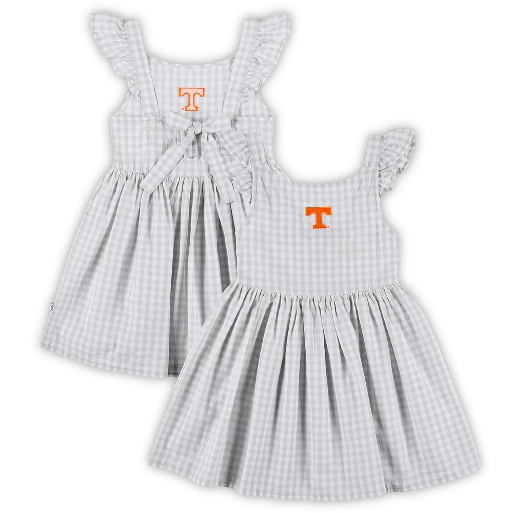 Robe blanche à carreaux Constance des Tennessee Volunteers pour petites filles