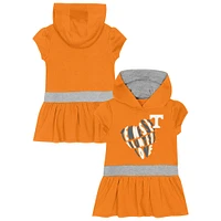 Girls Toddler Tennessee Orange Volunteers Team Love French Terry Hoodie Dress