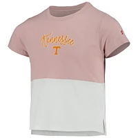 Girls Youth League Collegiate Wear - T-shirt à couleurs contrastées Tennessee Volunteers rose/blanc