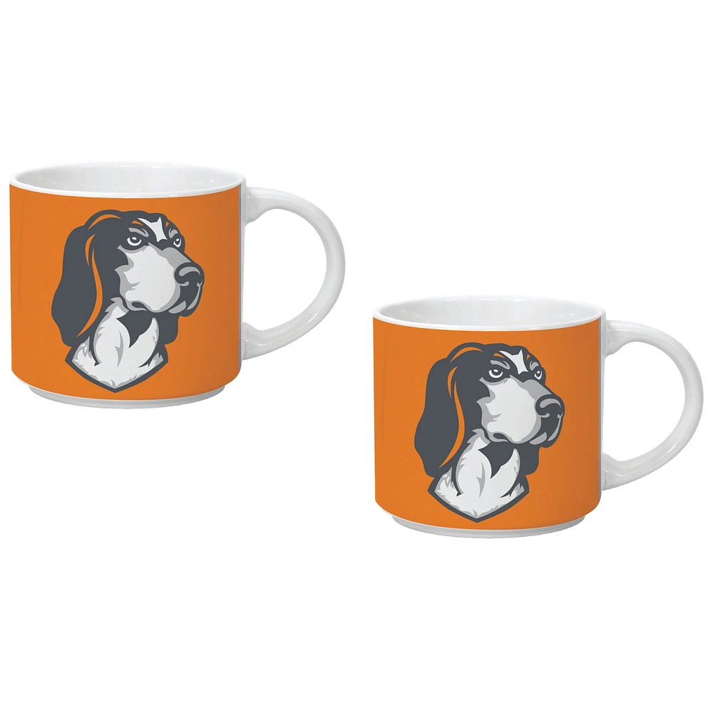 Indigo Falls Tennessee Volunteers Two Pack 14oz. Stackable Mug Set