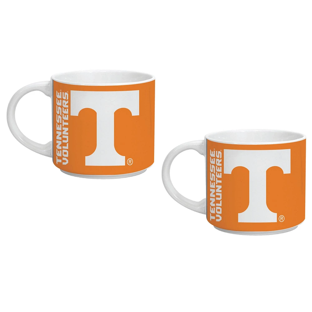 Indigo Falls Tennessee Volunteers Two Pack 14oz. Stackable Mug Set