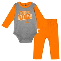 Ensemble body et pantalon à manches longues pour bébé Tennessee Orange Volunteers Double Up