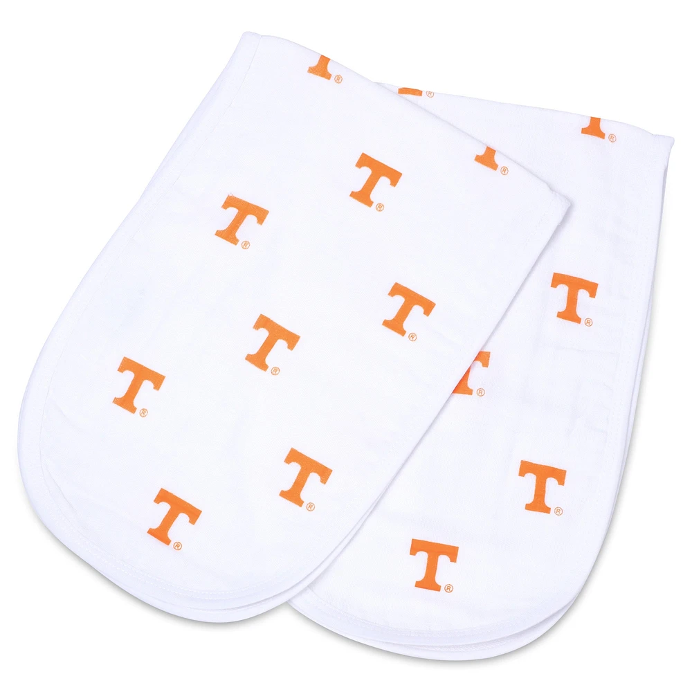 Infant Three Little Anchors Tennessee Volunteers 2-Pack Muslin Burp Cloth Set
