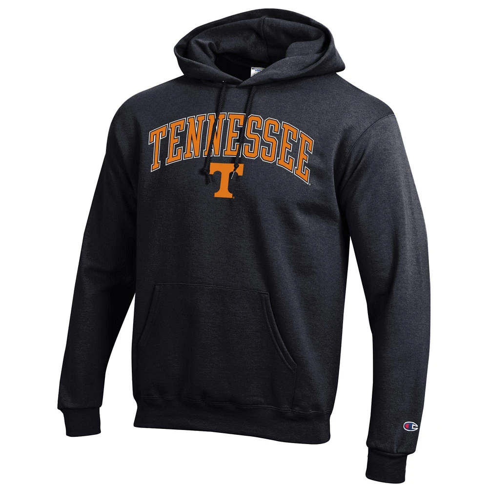 Men's Champion  Black Tennessee Volunteers Arch Over Logo Pullover Hoodie