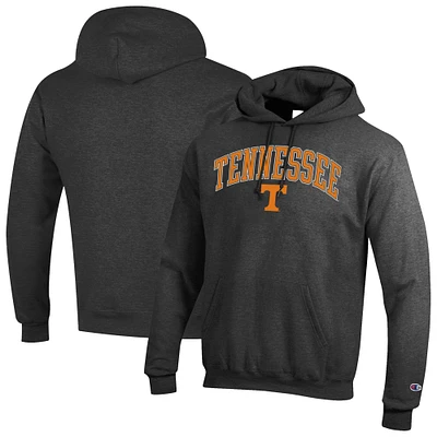 Sweat à capuche logo Arch Over Champion Charcoal Tennessee Volunteers pour homme