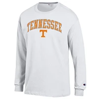 T-shirt à manches longues pour homme avec logo Arch Over des Tennessee Volunteers, blanc