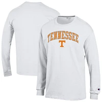 T-shirt à manches longues pour homme avec logo Arch Over des Tennessee Volunteers, blanc