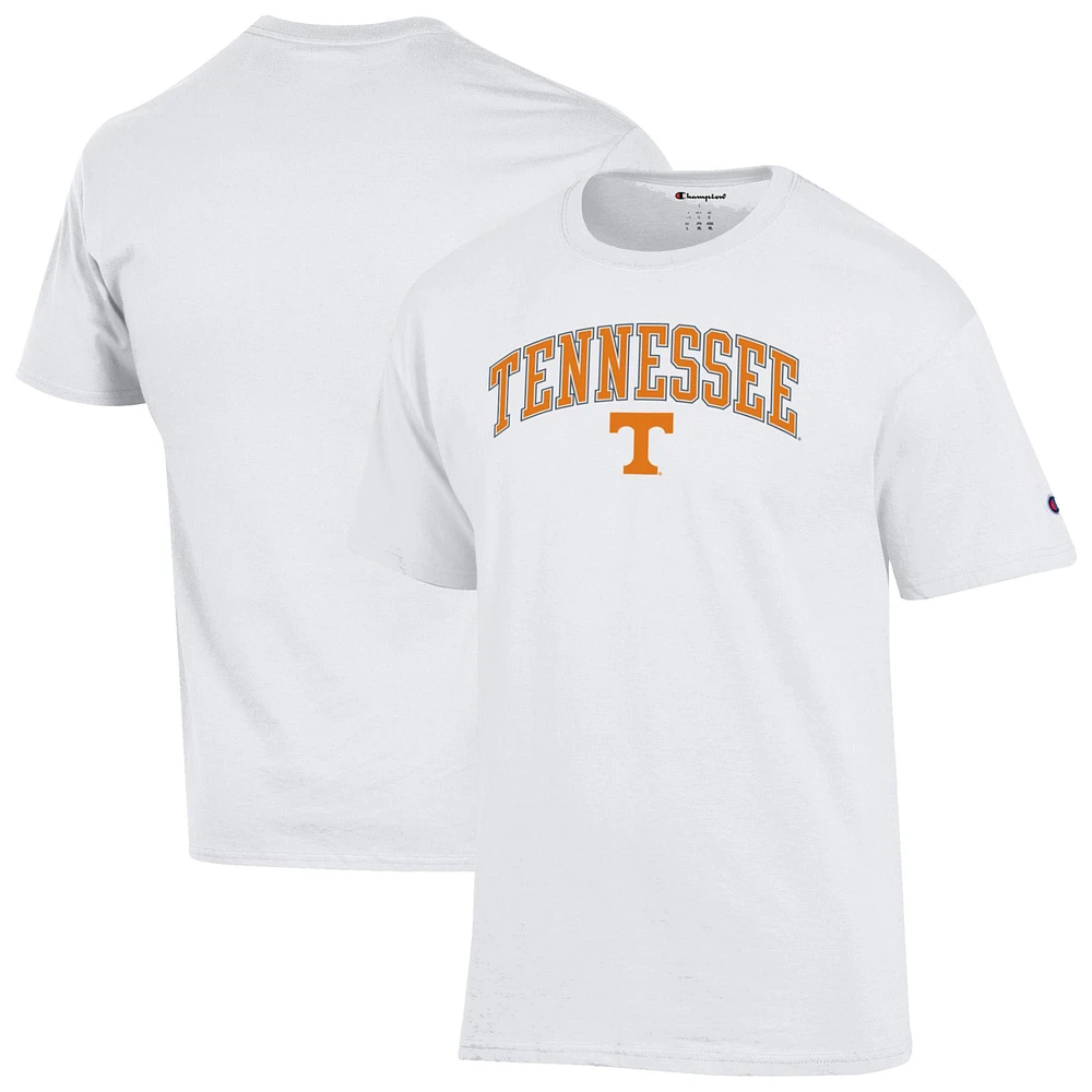 T-shirt blanc avec logo arqué des Tennessee Volunteers pour homme