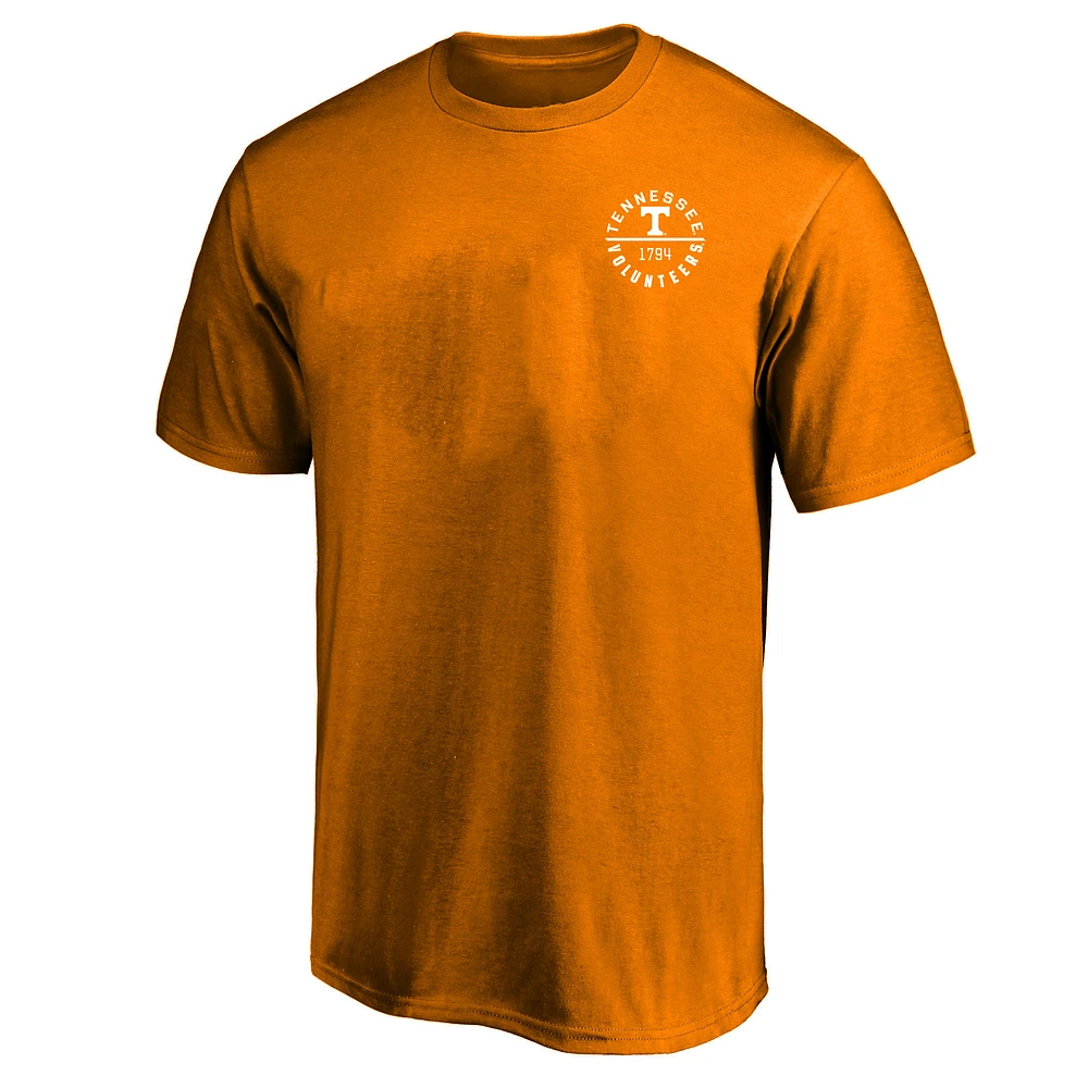 Men's Fanatics  Tennessee Orange Volunteers Big & Tall Fast Break 2 Hit T-Shirt