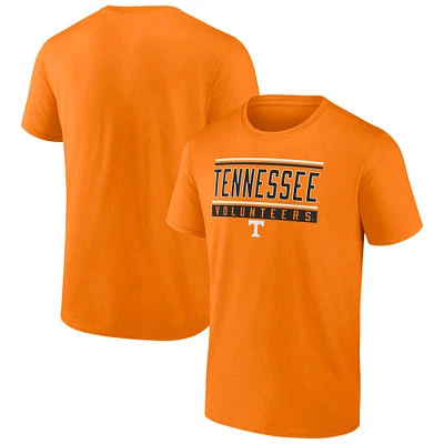 T-shirt à rayures et blocs Fundamentals Tennessee Volunteers Orange pour hommes Fanatics