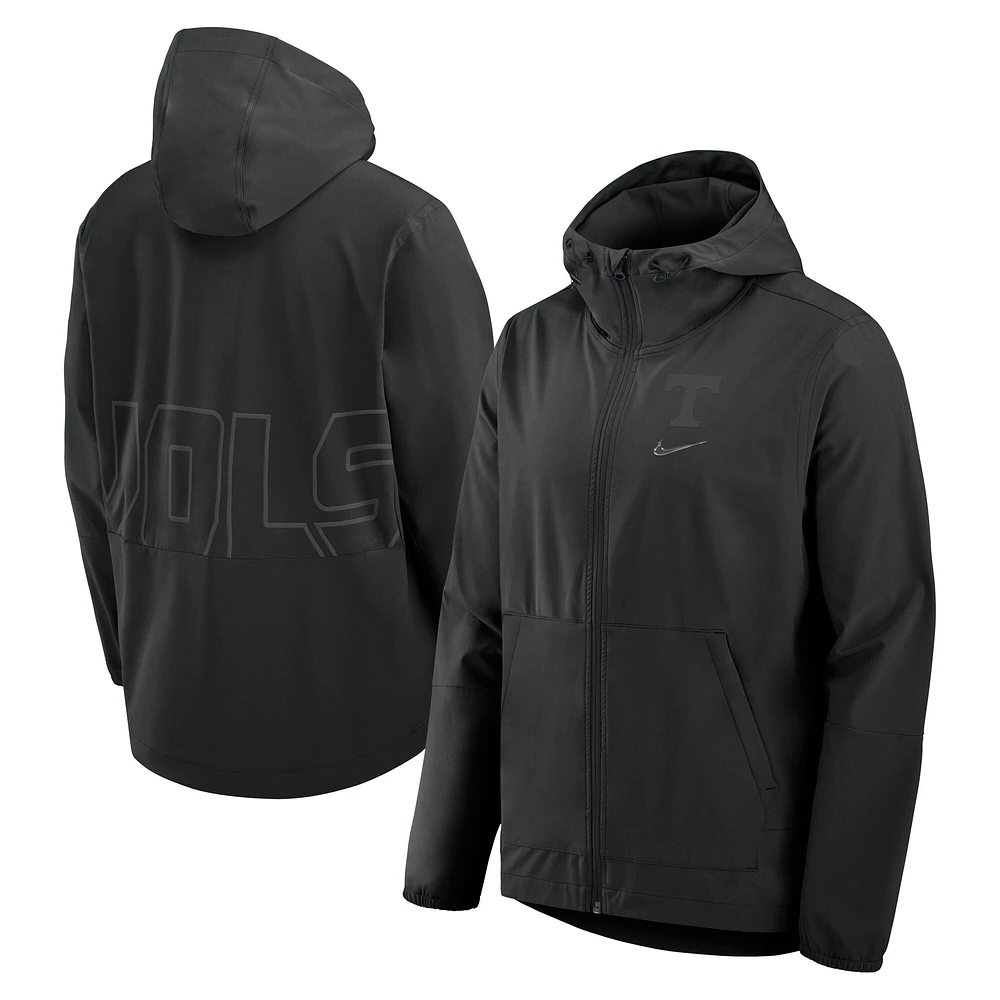 Men's Nike  Black Tennessee Volunteers Performance Full-Zip Woven Jacket