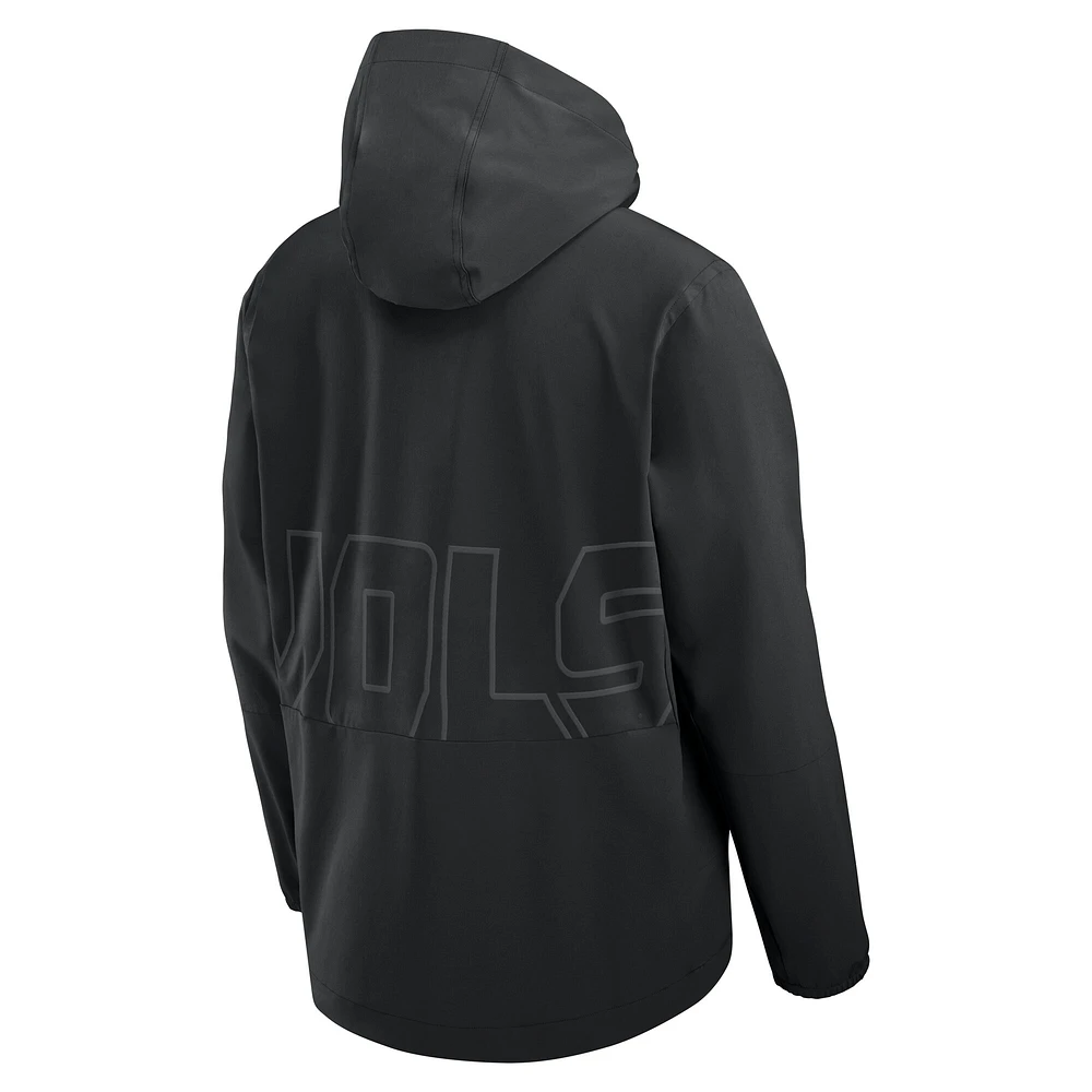 Men's Nike  Black Tennessee Volunteers Performance Full-Zip Woven Jacket