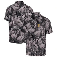 Men's Tommy Bahama  Black Tennessee Volunteers Coast Nuevo Fronds Camp Button-Up Top