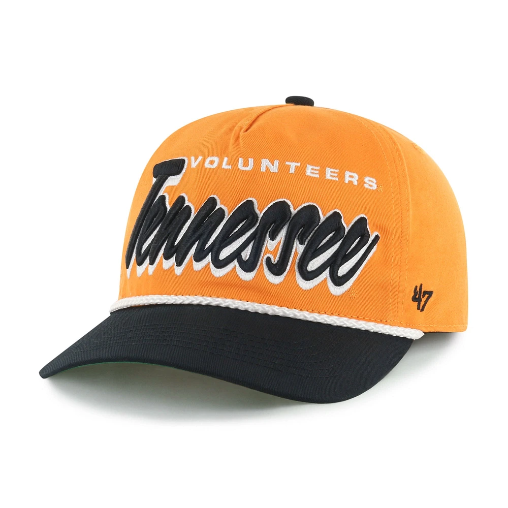 Men's '47 Tennessee Orange Tennessee Volunteers Dropshadow Rope Hitch Adjustable Hat
