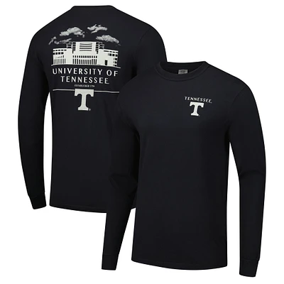 Men's Black Tennessee Volunteers Comfort Colors Campus Nights Long Sleeve T-Shirt