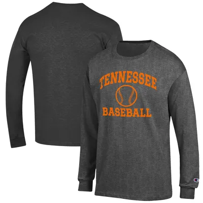 Tennessee Volunteers Champion Baseball Icon Long Sleeve T-Shirt - Charcoal