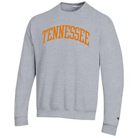 Men's Champion  Heather Gray Tennessee Volunteers Basic Arch Fleece Pullover Sweatshirt