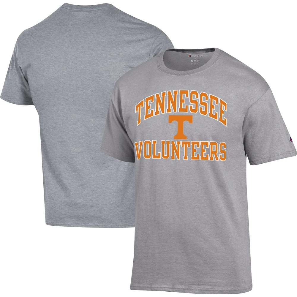 T-shirt Champion Heather Grey Tennessee Volunteers High Motor pour hommes