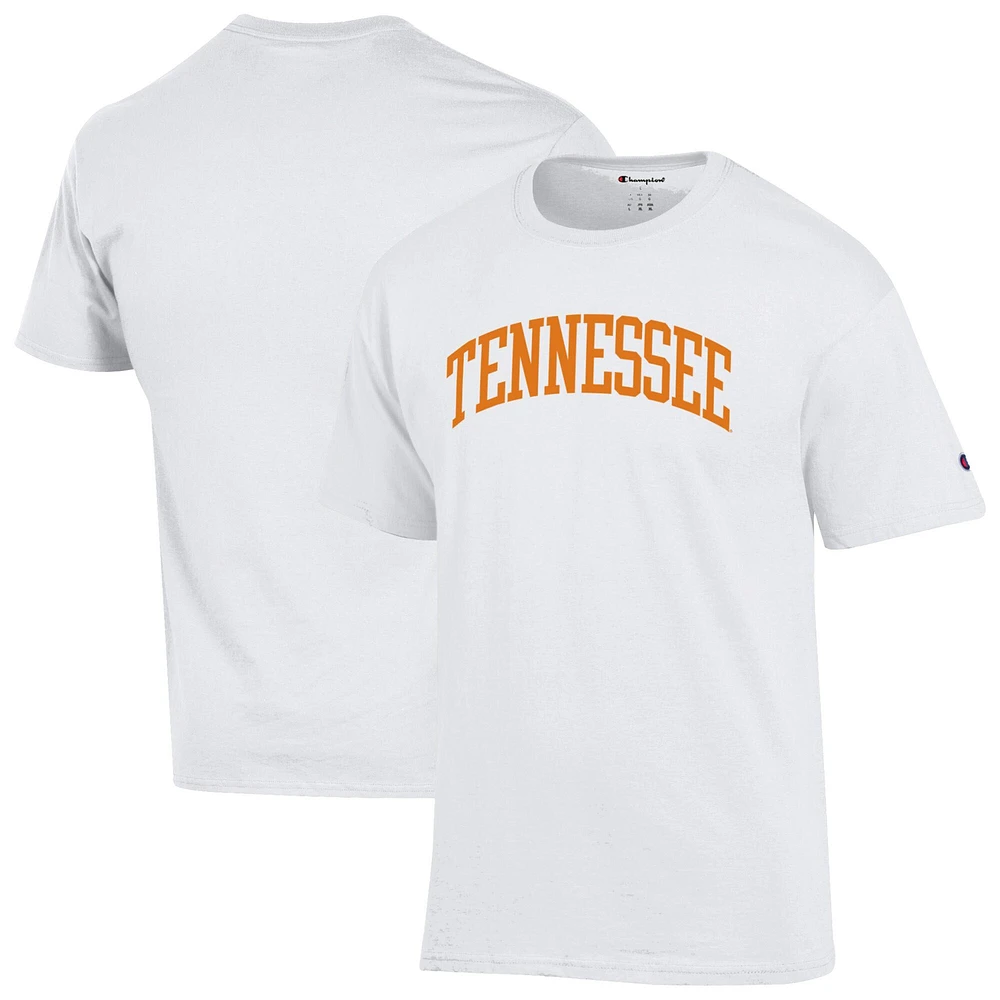 Men's Champion  White Tennessee Volunteers Basic Arch T-Shirt
