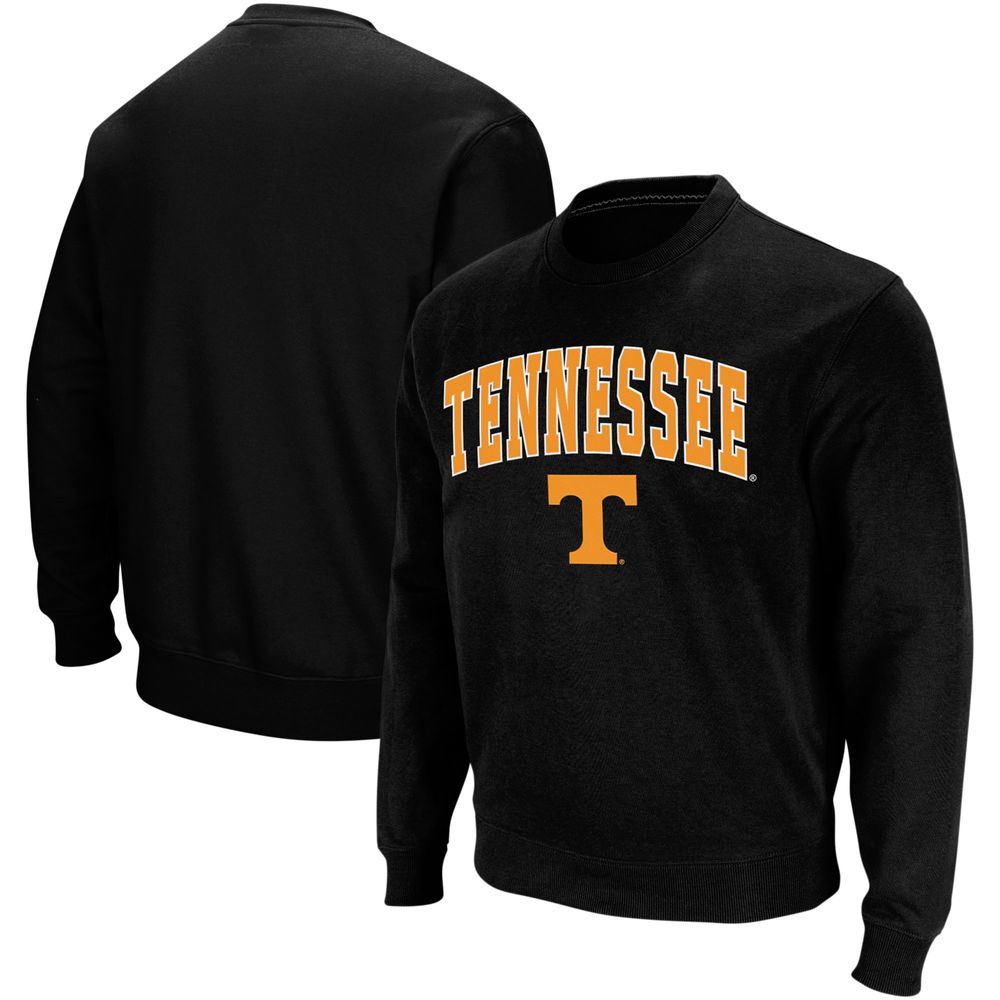 Men's Colosseum Tennessee Volunteers Arch & Logo Crew Neck Sweatshirt