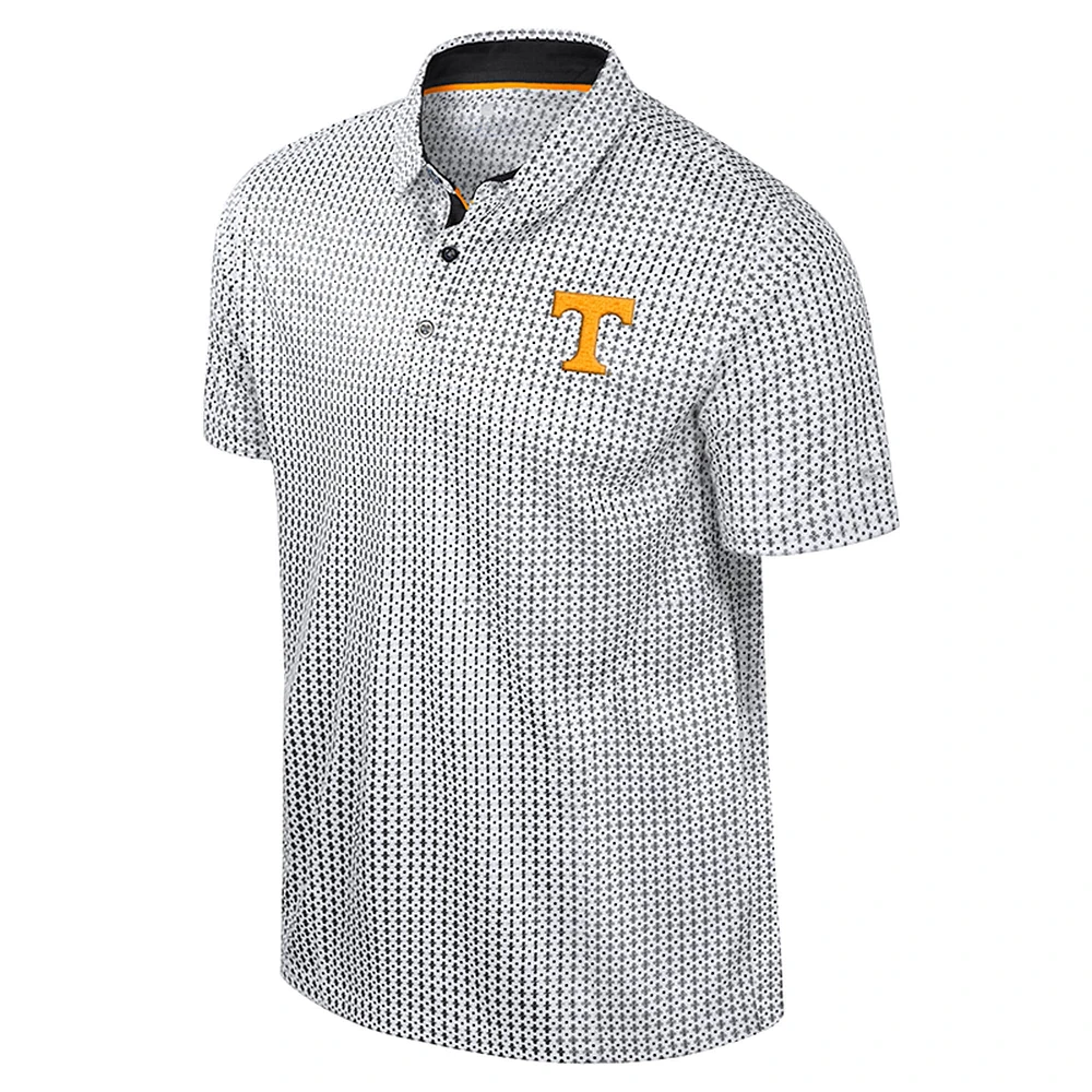 Men's Colosseum Black Tennessee Volunteers Big & Tall Marty Rival Polo