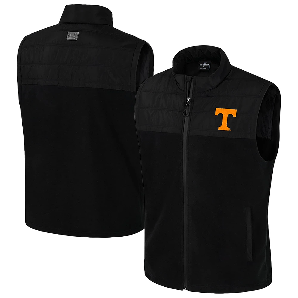 Men's Colosseum  Black Tennessee Volunteers Block The Sun Full-Zip Vest