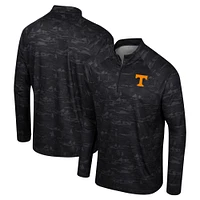 Veste noire à quart de zip Colosseum Tennessee Volunteers Carson Raglan pour hommes