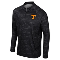 Veste noire à quart de zip Colosseum Tennessee Volunteers Carson Raglan pour hommes