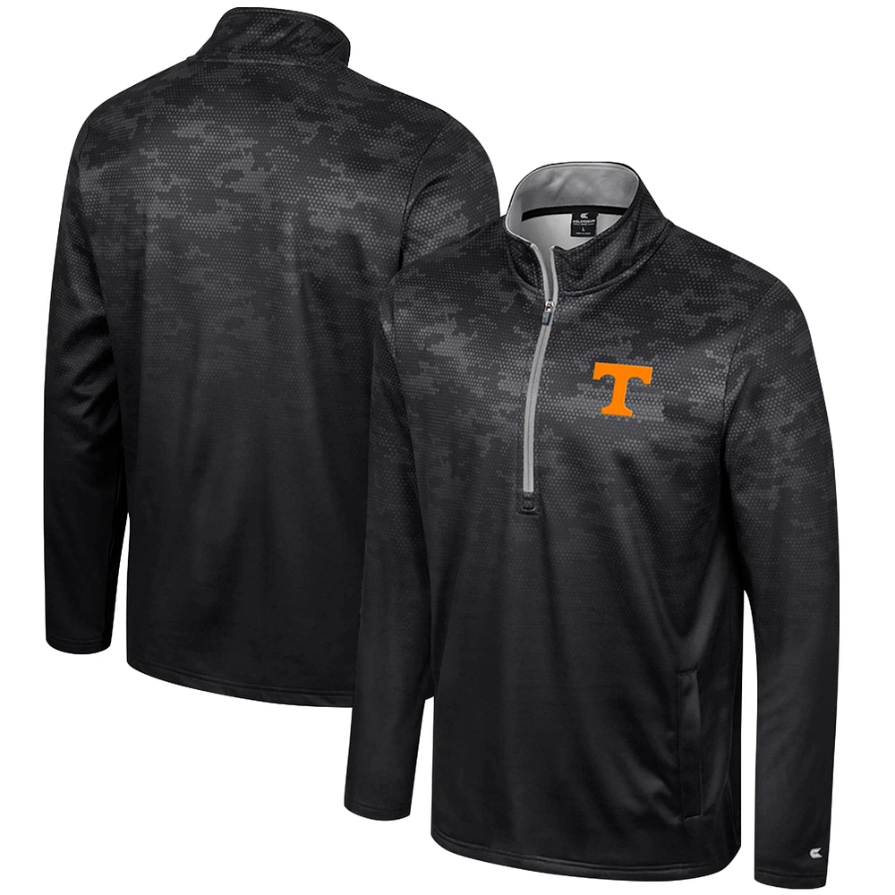 Veste à demi-zip Colosseum Tennessee Volunteers The Machine noire pour hommes