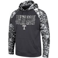 Men's Colosseum Charcoal Tennessee Volunteers OHT Military Appreciation Digital Camo Pullover Hoodie