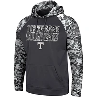 Men's Colosseum Charcoal Tennessee Volunteers OHT Military Appreciation Digital Camo Pullover Hoodie