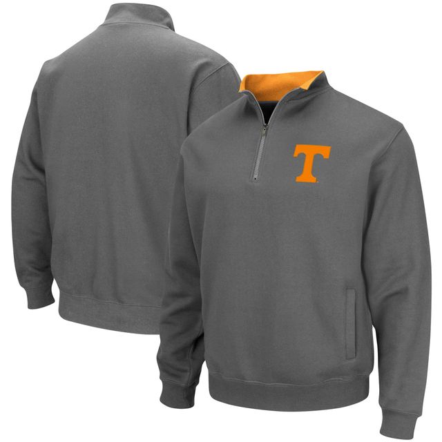 Veste Colosseum Charcoal Tennessee Volunteers Tortugas Logo Quarter-Zip pour homme