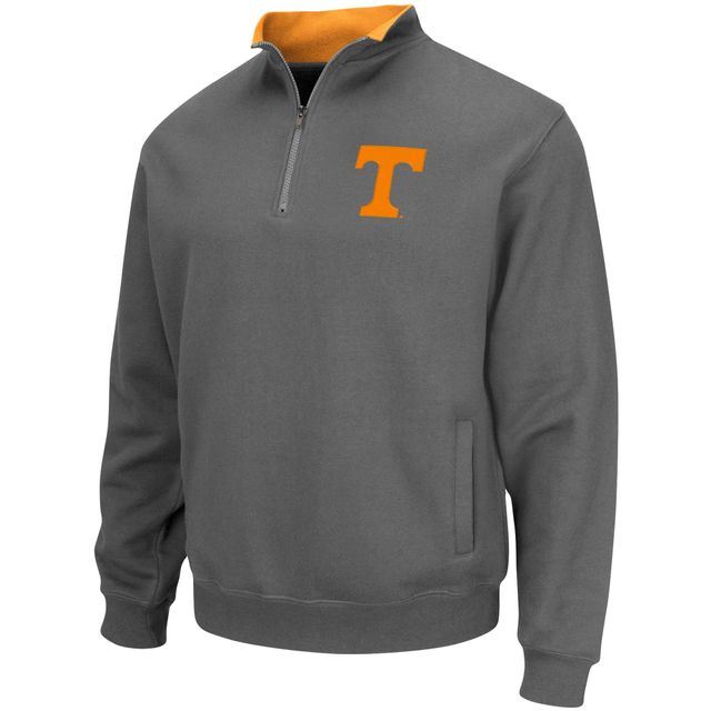 Veste Colosseum Charcoal Tennessee Volunteers Tortugas Logo Quarter-Zip pour homme