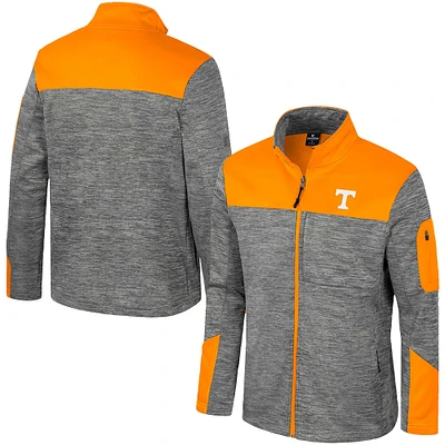 Veste zippée pour homme Colosseum Gray/Tennessee Orange Tennessee Volunteers Guard