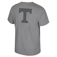 T-shirt gris à double logo pour homme Colosseum Tennessee Volunteers