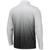 Men's Colosseum Gray Tennessee Volunteers Magic Team Logo Quarter-Zip Jacket