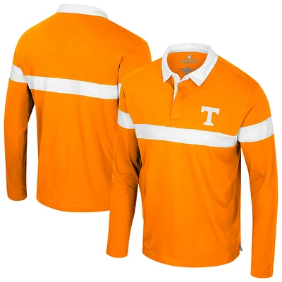 Men's Colosseum  Tennessee Orange Volunteers Too Cool For School Long Sleeve Polo