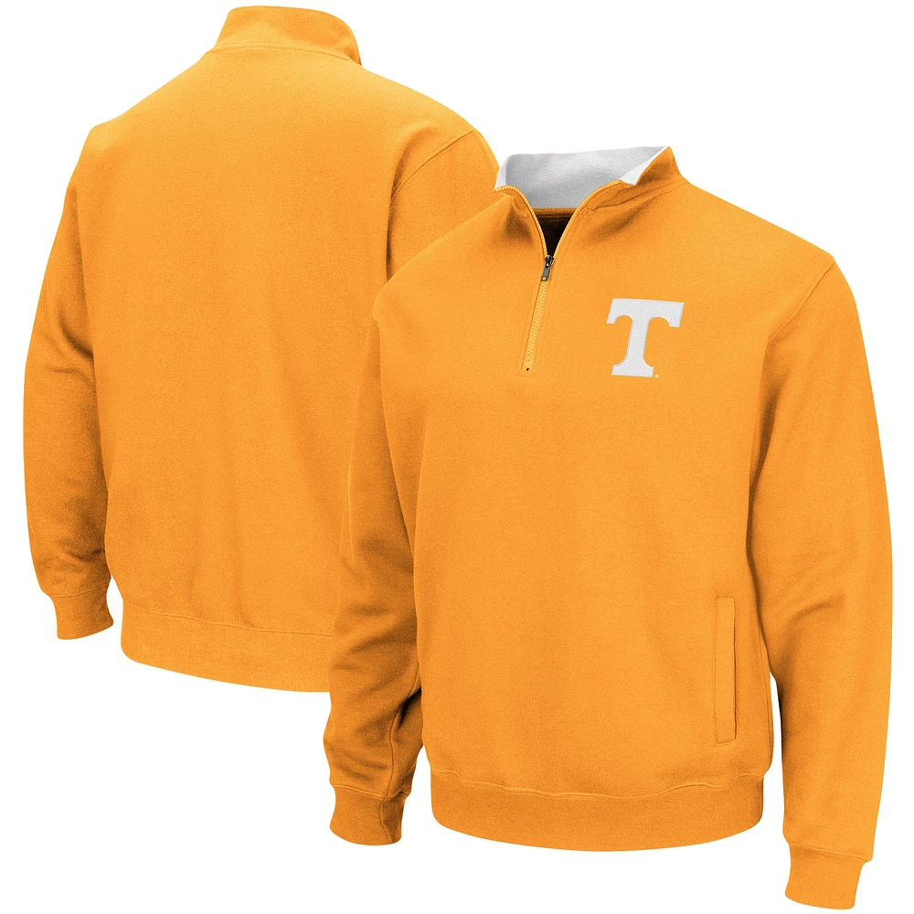 Men's Colosseum Tennessee Orange Volunteers Tortugas Logo Quarter-Zip Jacket