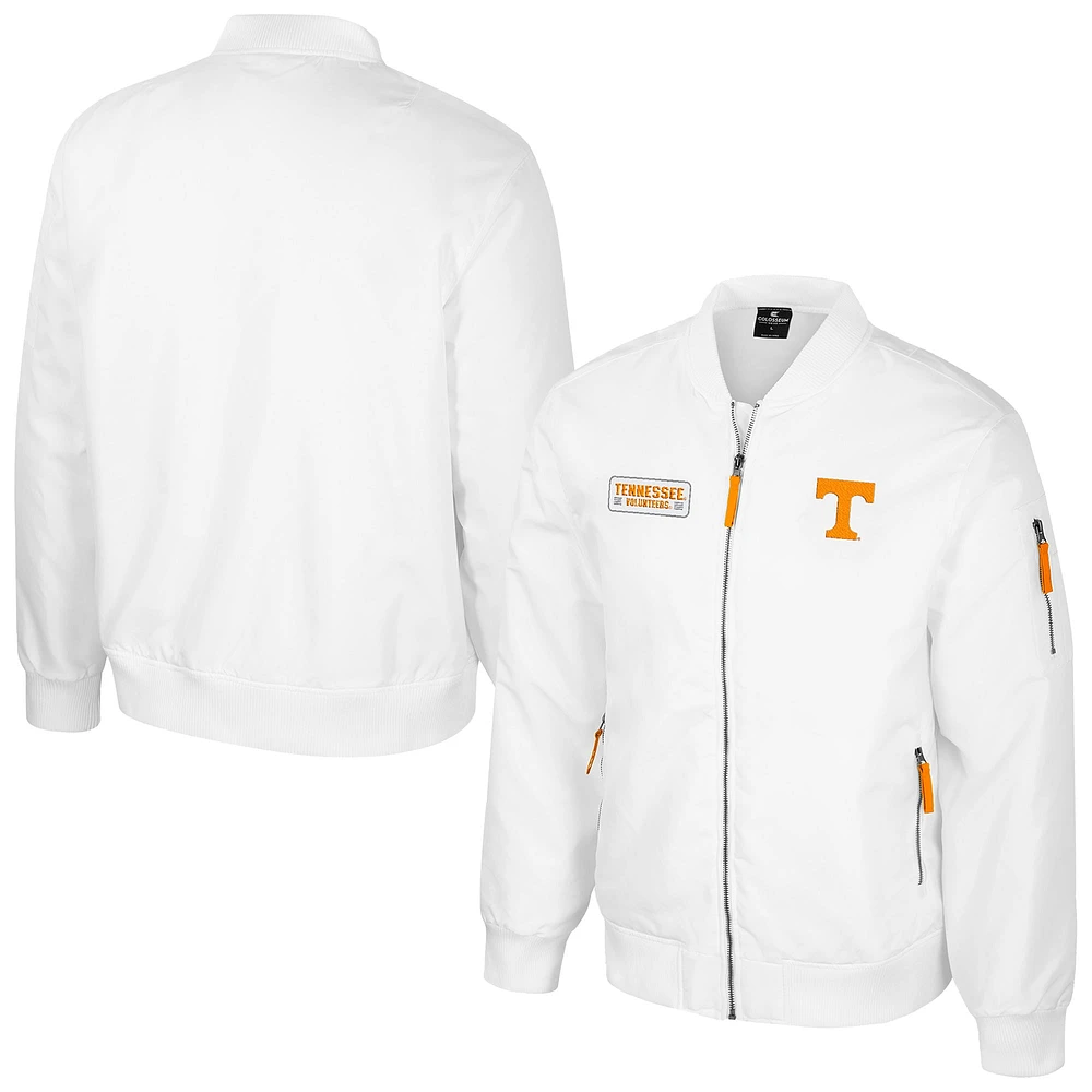 Blouson aviateur entièrement zippé White Rabbit pour homme Colosseum Tennessee Volunteers