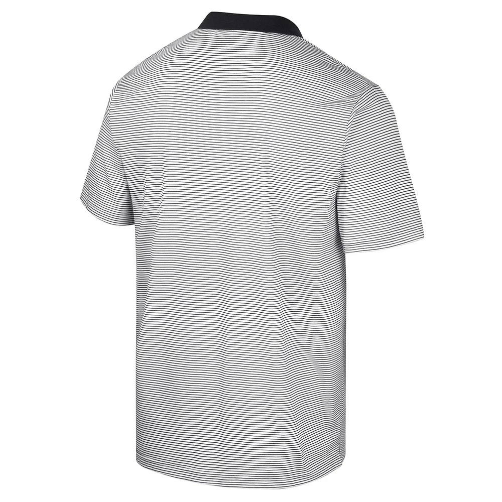 Polo à rayures blanches/noires Colosseum Tennessee Volunteers pour homme