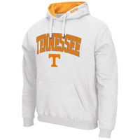 Men's Colosseum White Tennessee Volunteers Arch & Logo 3.0 Pullover Hoodie